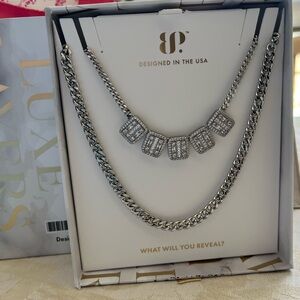 ✨“A Complete Moment” Necklace – Silver Plated | Cubic Zirconia✨